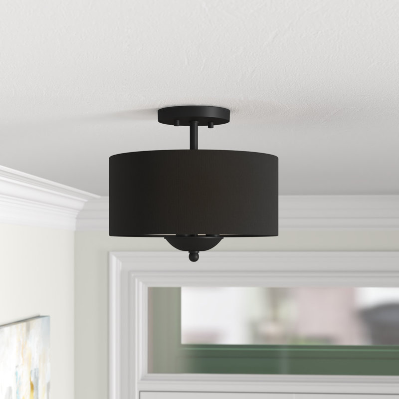 Sawicki Fabric Semi Flush Mount