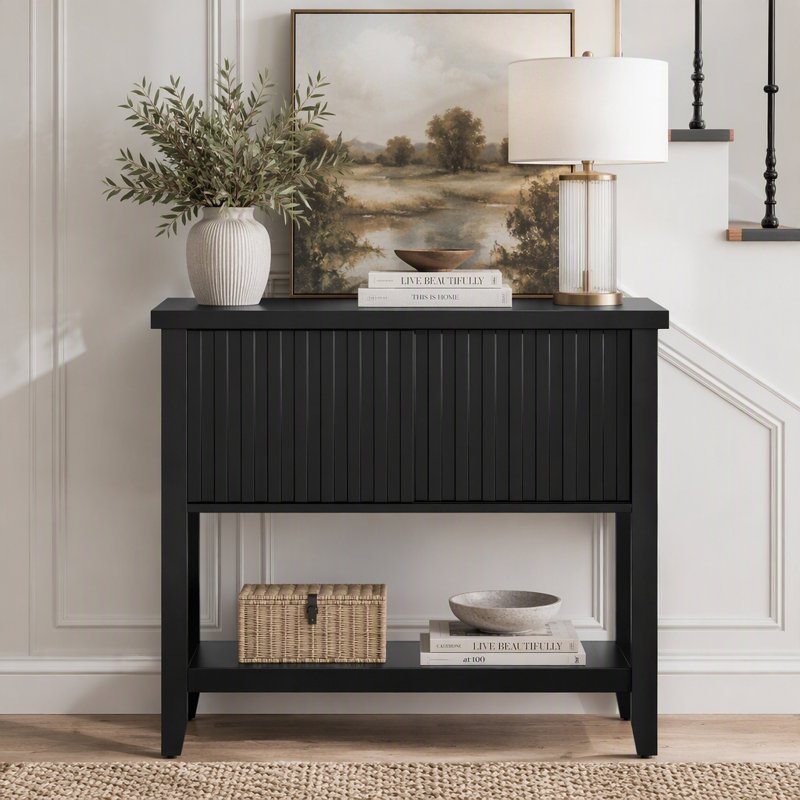 Console de 31,5 pouces pour le couloir, le salon ou le bureau, Noir