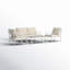 Palma 4-Piece White Aluminum Outdoor Conversation Set with Cushions – Modern Patio Seating with Rust-Free Frame & Plush Comfort-700907650