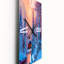 Horloge murale Winter Landscape & the River House in the Woods I-926564011