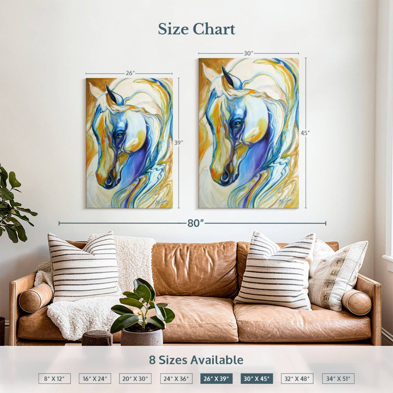 Brampt Arabian Abstract, 39" H x 26" W