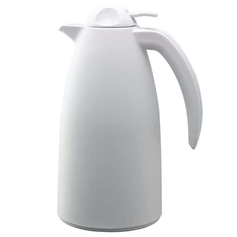 Alpha Glass Vacuum Insulated 4 Cup Server, White