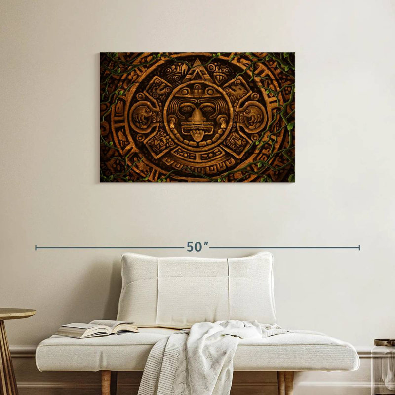 Kerner Aztec Symbol, 24" H x 36" W