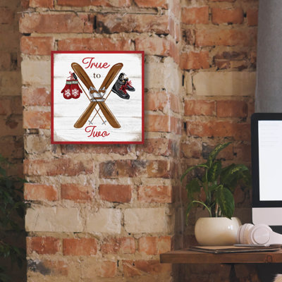 Epic Graffiti 'True To Two'  by Elizabeth Tyndall Canvas Wall Art, 12" x 12"