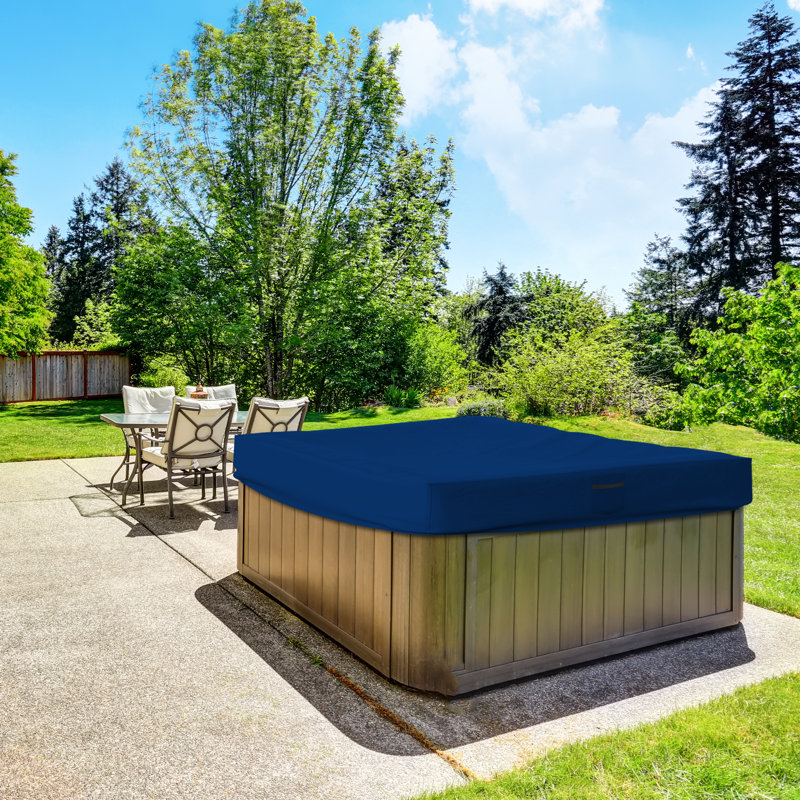 Heavy Duty Hot Tub Jacuzzi Outdoor Gazebo Covers/ Cover for Hot Tub, 14" H x 90" W x 90" D, Blue