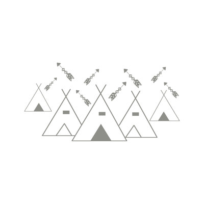 Abstract Non-Wall Damaging Wall Decal