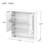 Bathroom Wall Cabinet With Doule Mirror Doors And Shelvs