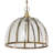 Pollman 14.5"W Brass Pendant Light with Glass and Metal Shade