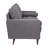 Mid-Century Modern Sofa with Tufted Upholstery & Solid Wood Legs-669879205