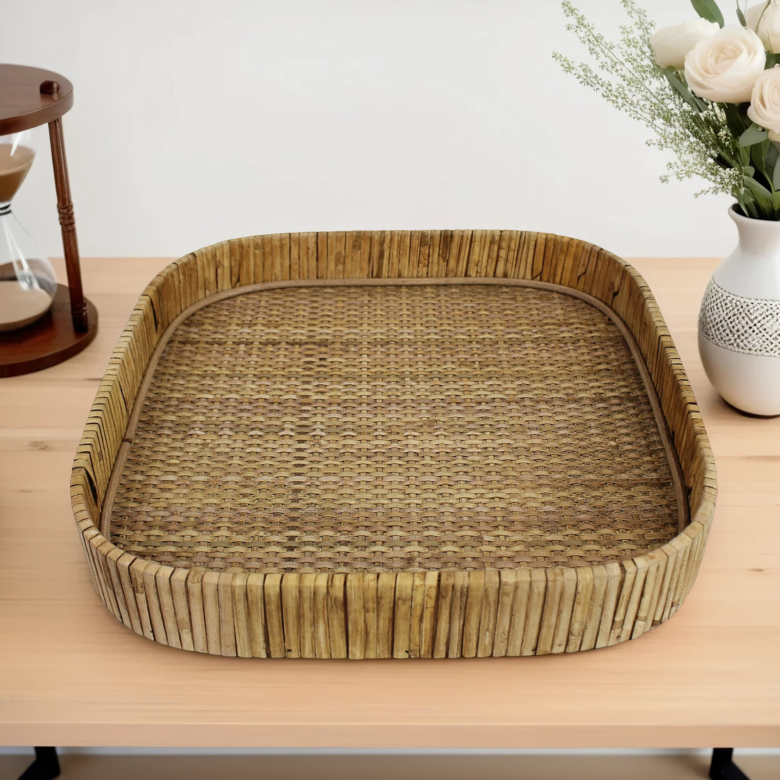 Kashen Rattan Decorative Tray