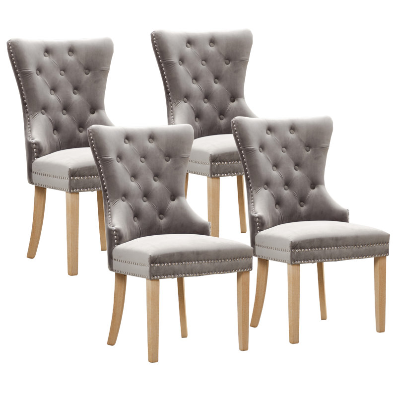 Chaise parsons Fechi, Gris clair