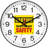 Infinity Instruments Prosaic ITC Caution Don't Forget Safety  Wall Clock, Black, 12"
