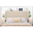 Beige Queen Platform Bed With Ports In Headboard, Metal Construction For Endurance, Simple Installation, No Box Spring Required, Frame Size Heavy - Duty Sturdiness, To Install, Needed, Stable Support-1828291386