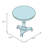 Anika Glass Top End Table