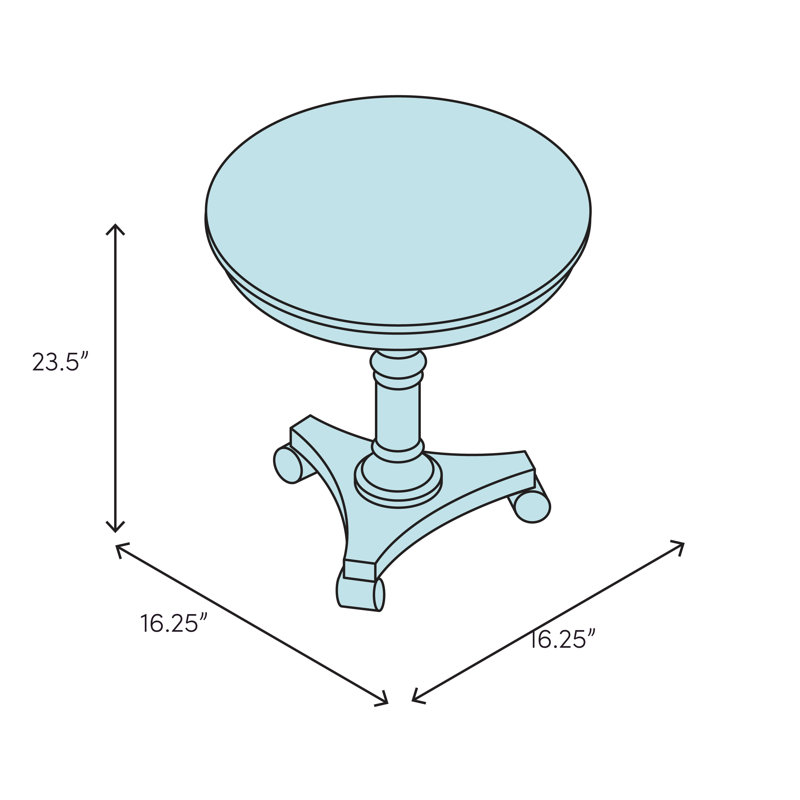 Anika 16'' White Bubble Glass & Metal Round End Table