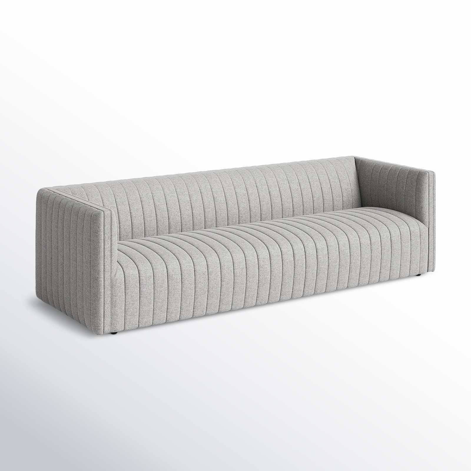 Brandt 97" Tuxedo Arm Sofa, Orly Natural, 26.5" H x 97" W x 35" D