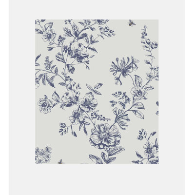 SAMPLE-Joules Honey Floral Creme Wallpaper