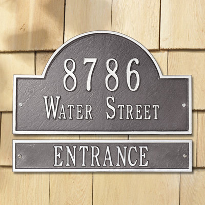 1-Line Wall Address Plaque