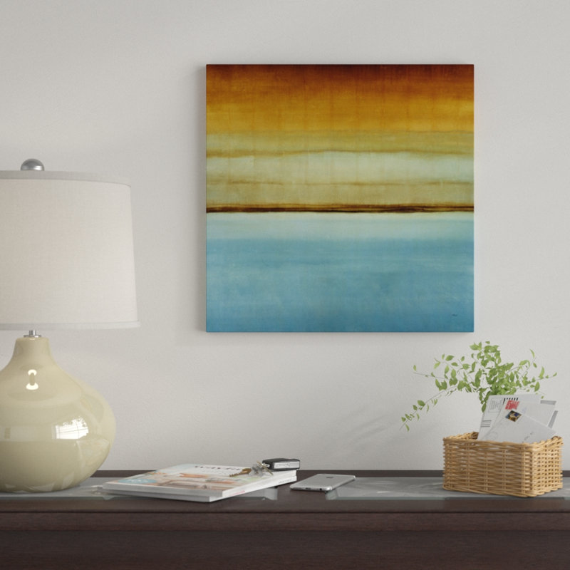 « blue mousse ii », impression sur toile, H 26 po x l 26 po x P 1,5 po, Pas de tapis, Toile tendue