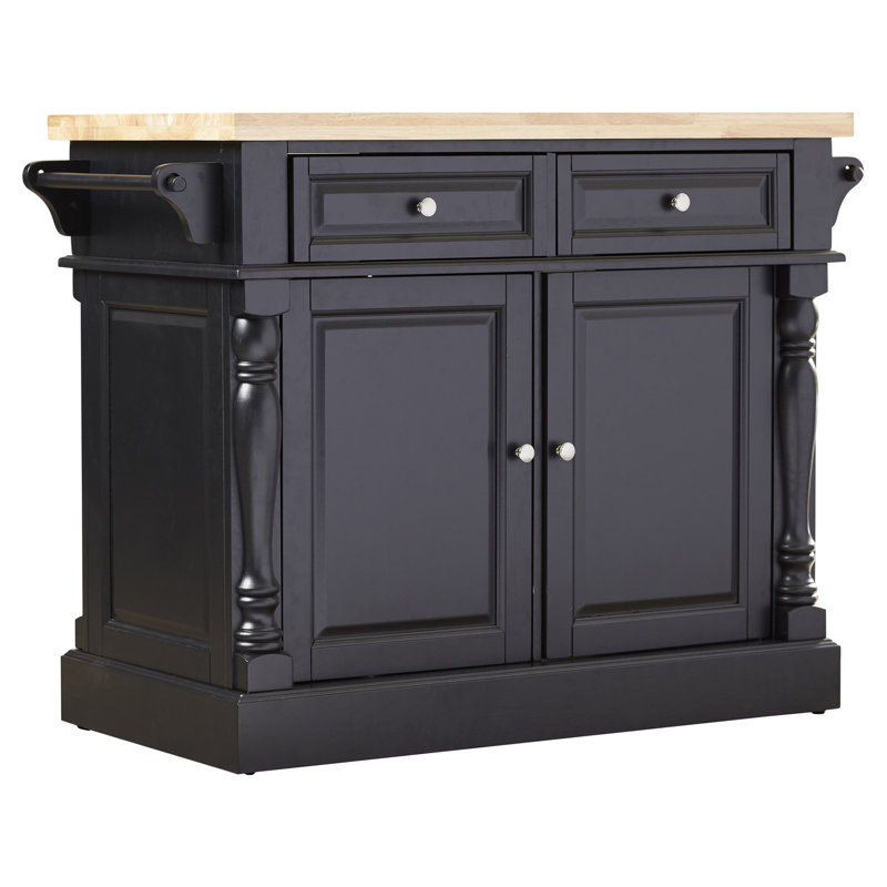 Diamondback Kitchen Island, Black