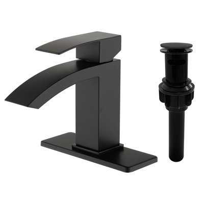 Bathroom Faucet, Modern Single Handle Bathroom Faucets For 1 Or 3 Hole Bathroom Sink Faucet Vanity Washbasin Faucet Lavatory Mixer Taps With Pop-up Drain And Supply Hoses