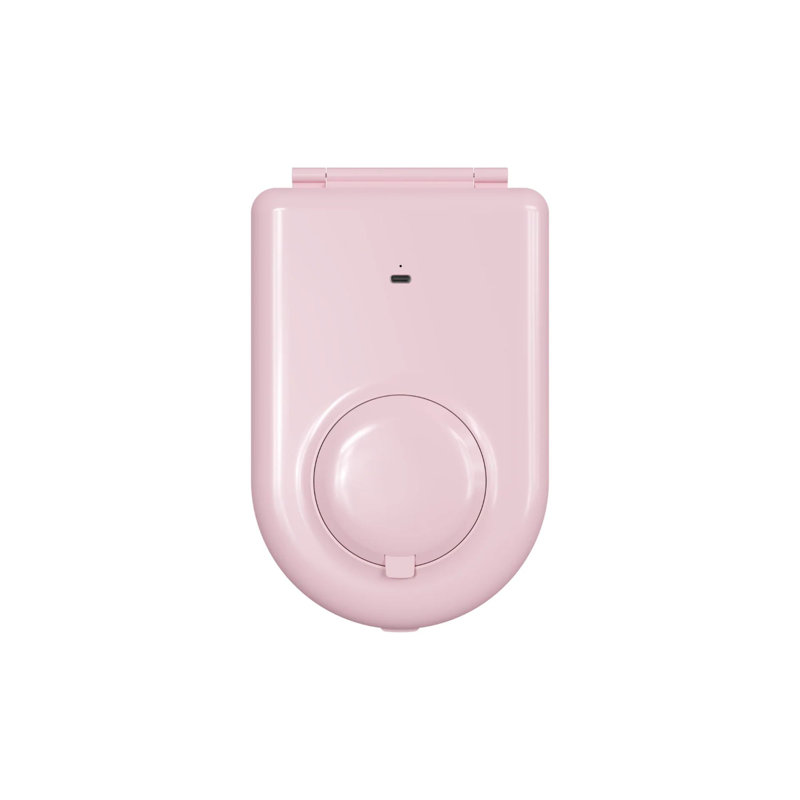 Miroir de voyage à DEL avec miroir grossissant 10X et housse de protection Impressions, 8,03 po x 5,2 po, Rose