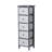 Rilana Fully Assembled 5 Drawer Grey and White Chest Storage Unit