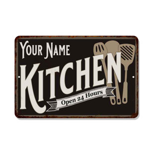 Personalized Kitchen Sign Cooking Gifts Kitchen Home Backyard