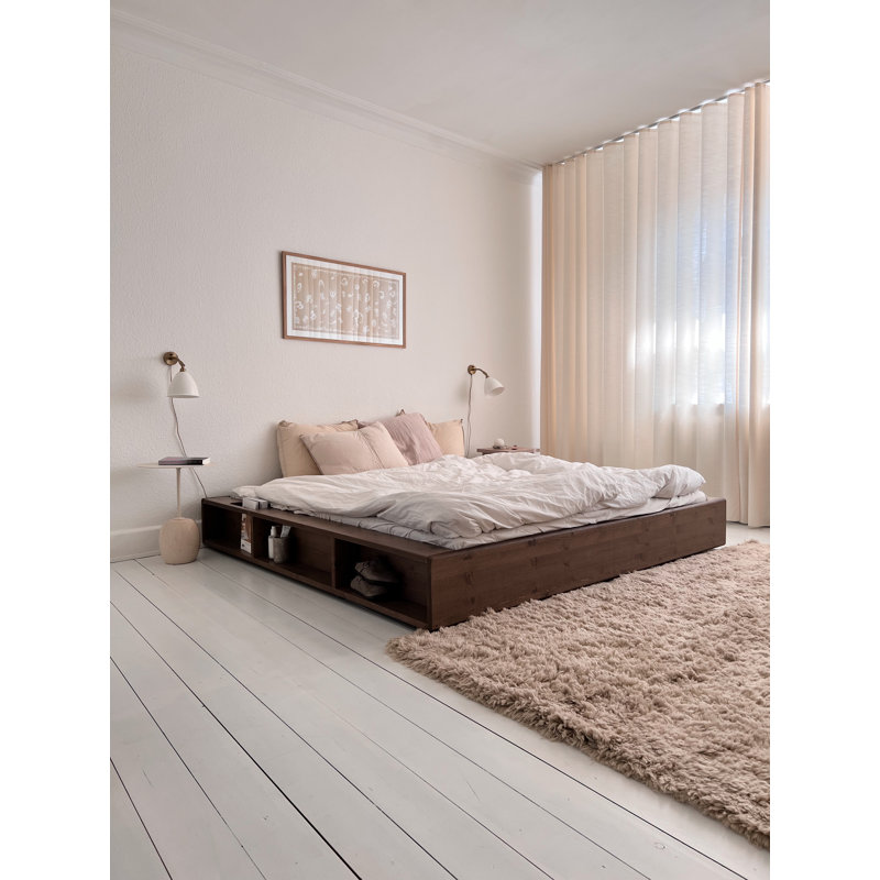 Ziggy Bed Frame, FSC certified pine wood, Made in Europe, Scandinavian Design, choose your size and color