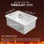 Petit évier de cuisine 24 po Fireclay