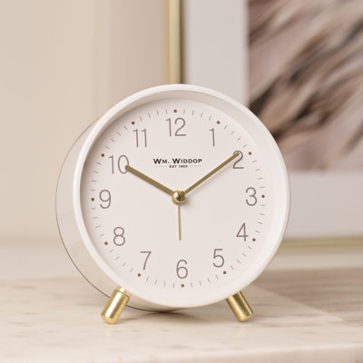 Analogue Metal Quartz Movement / Crystal Alarm Tabletop Clock
