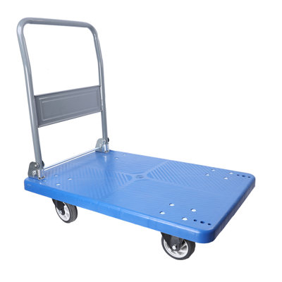 Chariot de déménagement pliable d'une capacité de 300 kg (660 lb) - Chariot pliable amélioré avec poignée pivotante pour le rangement à domicile et le transport facile des marchandises