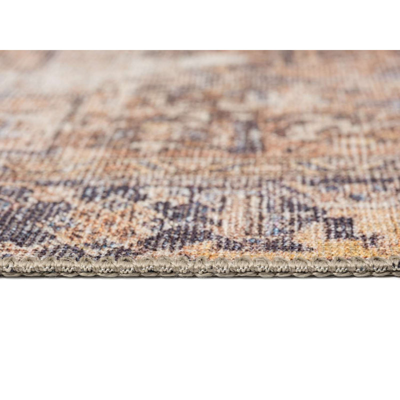 Washable Abstract Indoor Rug, Runner 2'7" x 10'