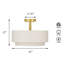 Plafonnier semi-encastré en tissu Nichoel-1169039224