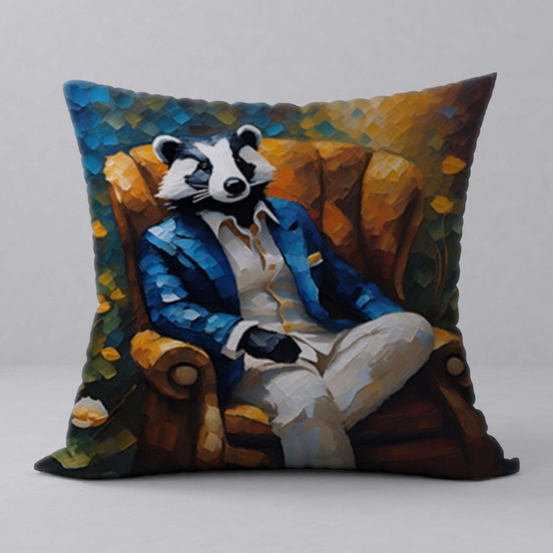 Polyester Throw Square Pillow Cover & Insert