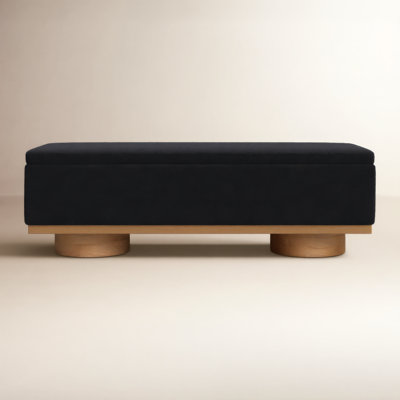 Morje 61" Linen Entryway Bench
