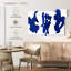 Rayures bleu marine abstraites Avery-107863521