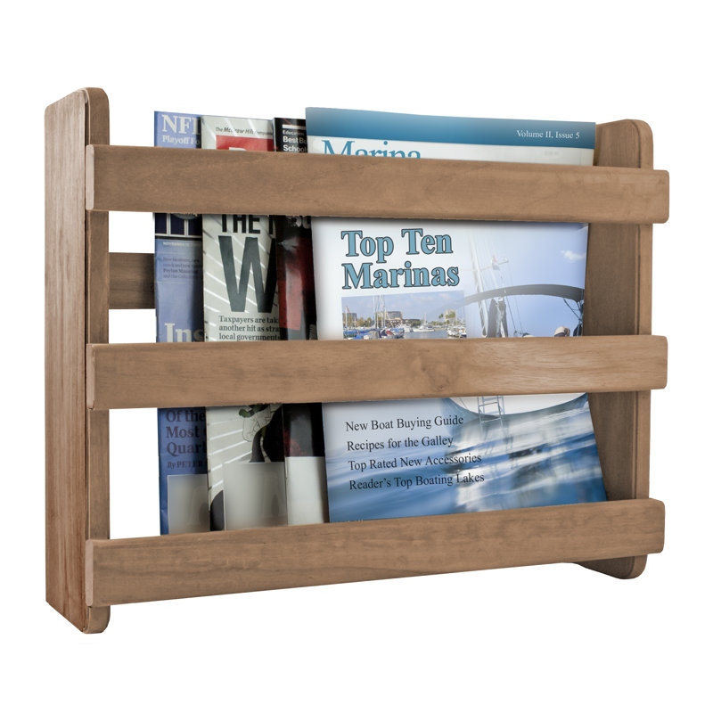 Solid Wood Magazine Rack