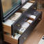 Bibliothèque classique légère de luxe noire