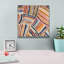  «Furrow 1» par Cheryl Warrick, art mural sur toile, 12 po x 12 po