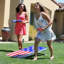 Ensemble de jeu de cornhole format réglementaire 4 pi x 2 pi avec drapeau américain