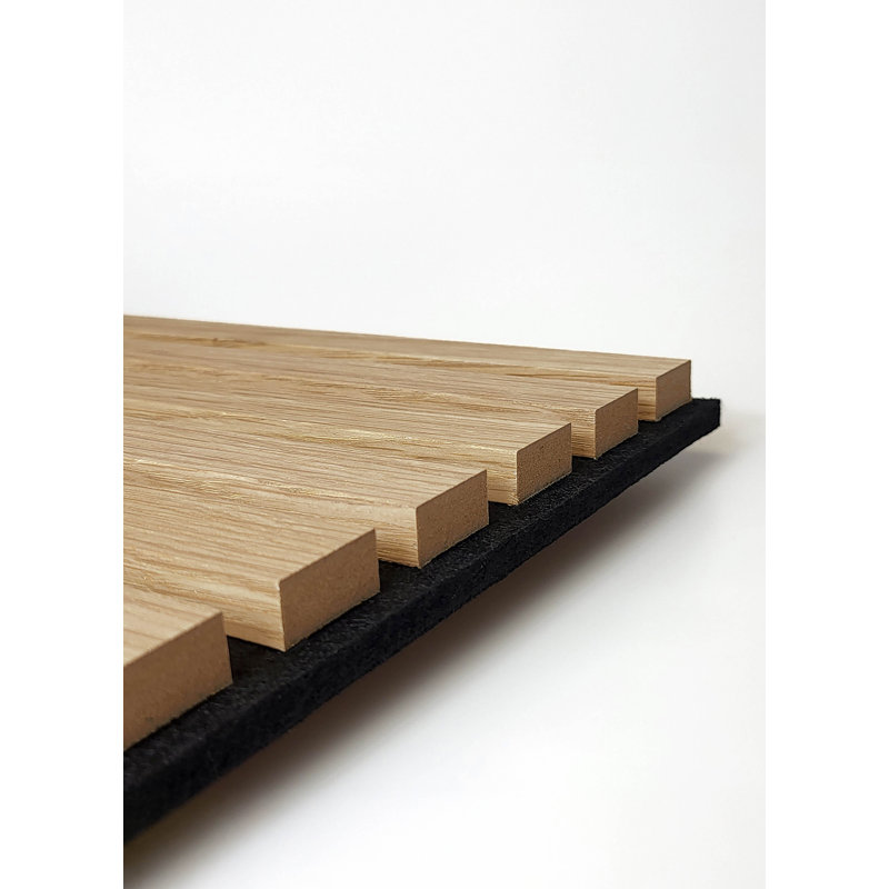 Panneaux muraux naturels à lattes de bois