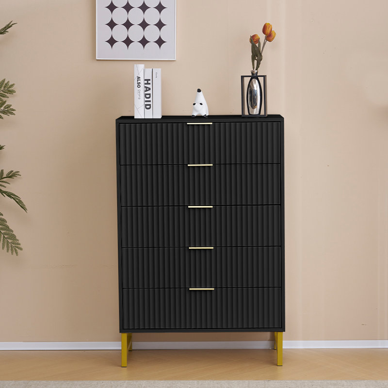 Majzara 49cm W Chest of Drawers, Black