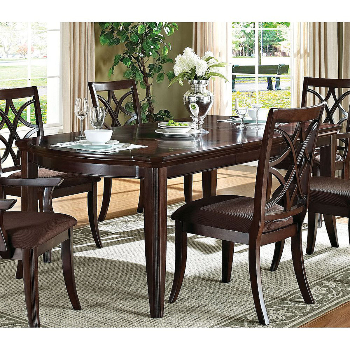 Red Barrel Studio Butterfly Leaf Dining Table,Rectangular Leg Table ...