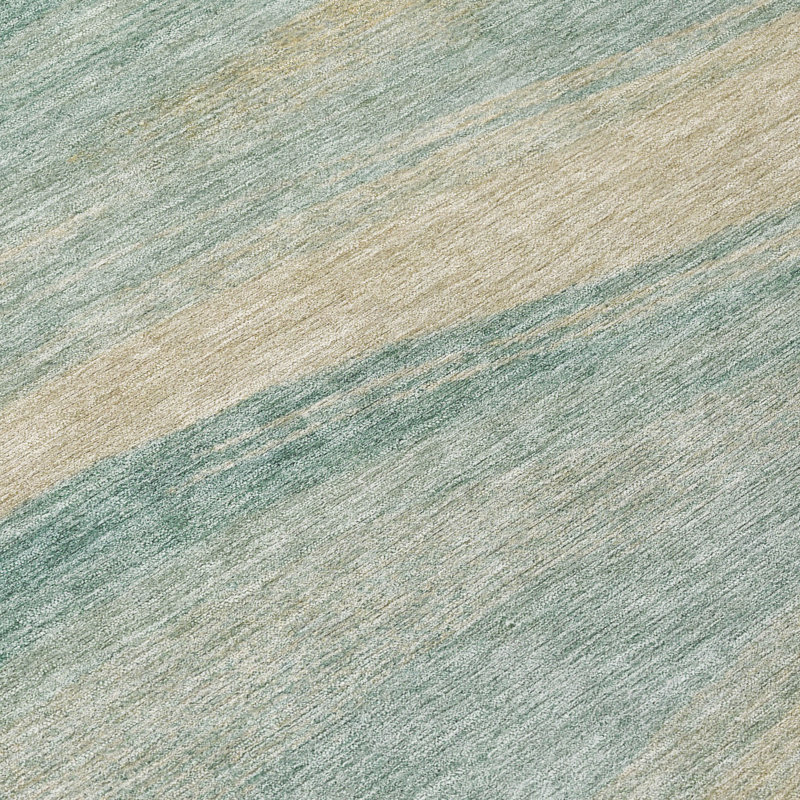 Tapis intérieur / extérieur lavable à la machine Chantille ACN2961, Teal, 9' x 12'