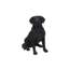 Statue Noble Labrador assis-1866029696