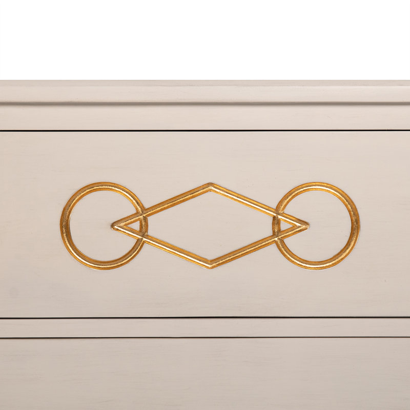 Zion Solid Wood 2 - Drawer Accent Chest, Antique White