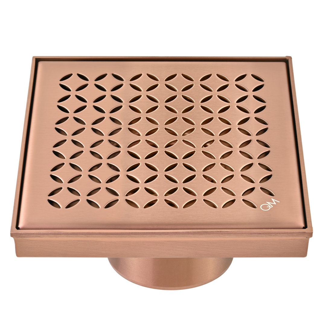 Delmar Lotus Center Grid Shower Drain QM Drain 