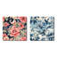 Pavone - Ensemble de 2 collages carrés botaniques abstraits-101843978-101843979