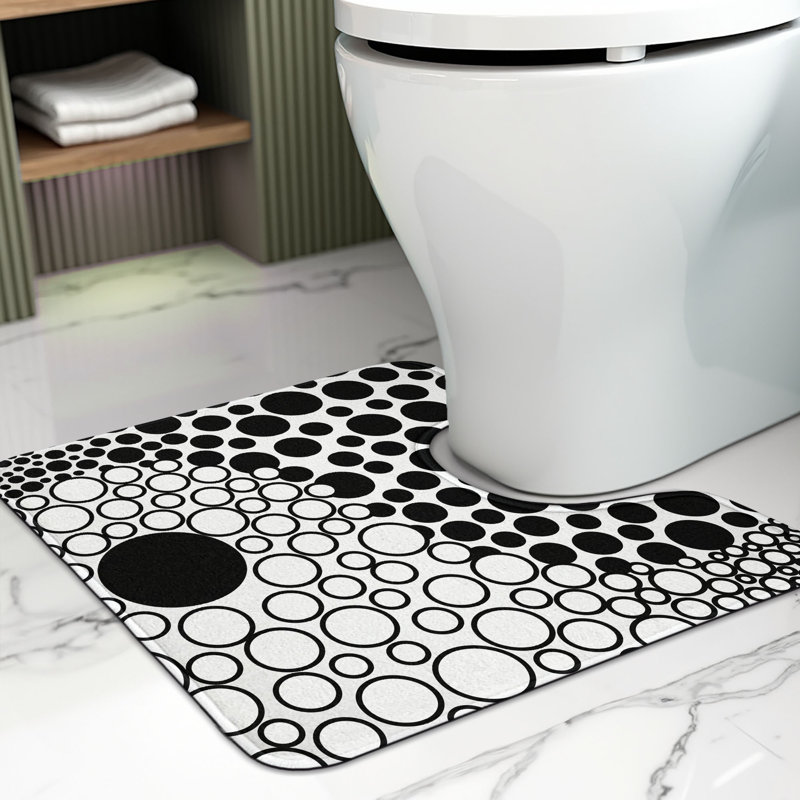 Tapis de salle de bain en U Yin Yang